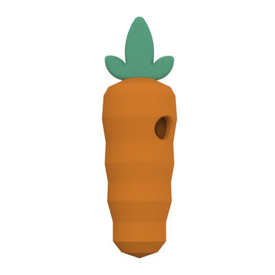 Dongguan Toys factory Custom BPA free PVC free Phthalate free soft rubber silicone pet dog teething carrot shape silicon toys