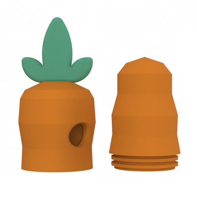 Dongguan Toys factory Custom BPA free PVC free Phthalate free soft rubber silicone pet dog teething carrot shape silicon toys