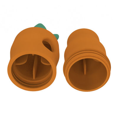 Dongguan Toys factory Custom BPA free PVC free Phthalate free soft rubber silicone pet dog teething carrot shape silicon toys