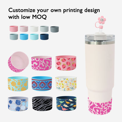 Silicone cover bottles Water Bottle Boot for Owala 7.5cm 40oz Anti-Slip Protective Sleeve Bottom Sleeve Cup Cover Accessories