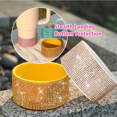 Wholesale cup Glitter Silicone Boot for 20-40oz Bottle Cover Bottom Sleeve Cover Protective tumbler boot printed