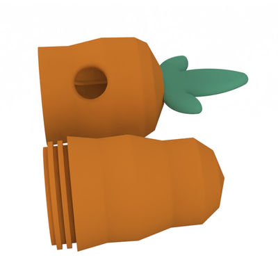Carrot Pet Accessories Animal Shape Indestructible Pet Squeak Dog Pet Toys Dog Ball Chew Toys Aggressive Chewer Dog Ball Toy