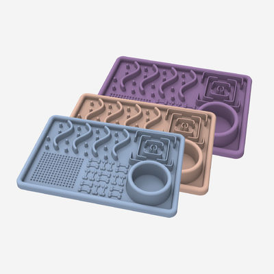 BPA-Free Non-Odor Silicone Pet Slow Feeder Mat – Anti-Slip Dog Feeding Bowl Plate
