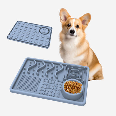 BPA free Non -odor silicone pet bowls animal dog plate silicone soft material dog feeding meal plate on sale