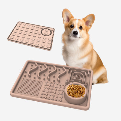 BPA free Non -odor silicone pet bowls animal dog plate silicone soft material dog feeding meal plate on sale
