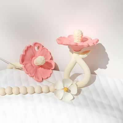 PAISEN Custom Flower Baby Feeding Teether Chew Toys Food Grade Baby Silicone Teether Molar Toys Baby Hand Teether product
