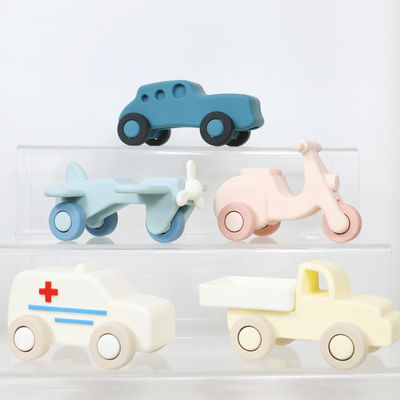Factory Wholesale Silicone baby kid Car Toys Baby Montessori Toy Car For Toddlers Organic Teething