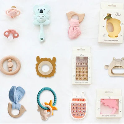 Necklace Pacifier Chain Focal Shaped Beads For Beaded Pens Silicone teething Focus Beads kid toys