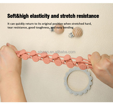 Necklace Pacifier Chain Focal Shaped Beads For Beaded Pens Silicone teething Focus Beads kid toys