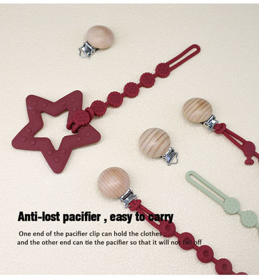 Necklace Pacifier Chain Focal Shaped Beads For Beaded Pens Silicone teething Focus Beads kid toys