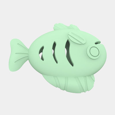 Wholesale food grade silicone Cat Mint Ball Fish Shaped Toys Pet Toys Interactive Ball Teeth Cleaning pet toys and accessories