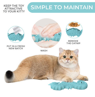 BPA-Free Silicone Seahorse Pet Toy – Puzzle Slow Feeder & Teething Chew Toy for Dogs & Cats