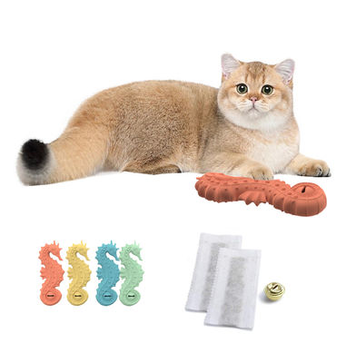 Hot Sale BPA Free Silicone Seahorse Dog Puzzle Toy Egg Puppy Food Slow Feeder Pet Dog Interactive Silicone PET CHEW TOYS