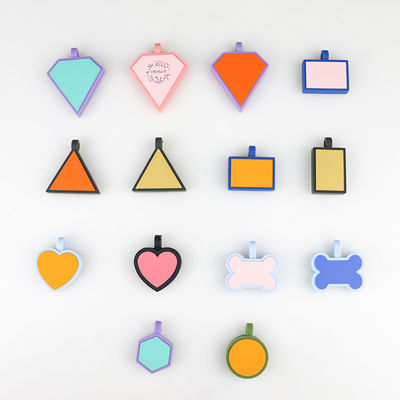 PAISEN Personalized Custom Dog Tags Engraved 3D QR Code Dogs Cat Collar Silicone Pet Tag