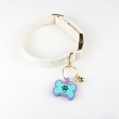 PAISEN Personalized Custom Dog Tags Engraved 3D QR Code Dogs Cat Collar Silicone Pet Tag