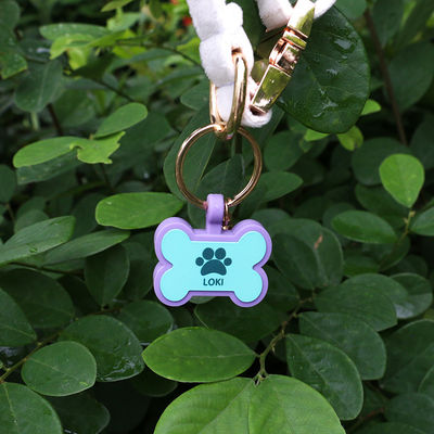 PAISEN Personalized Custom Dog Tags Engraved 3D QR Code Dogs Cat Collar Silicone Pet Tag