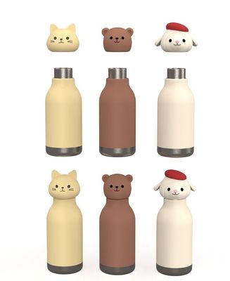 Custom Cartoon LOGO Silicone Thermos Cup Tumbler Replacement Lids Spill Proof Splash Resistant Lids Covers for Cup