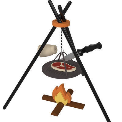 Custom Logo 19 PC Silicone Pretend BBQ Grill Play Kitchen Cook Toy Mini Chef Barbecue Role Playing Set Kids Kitchen Toys Gift