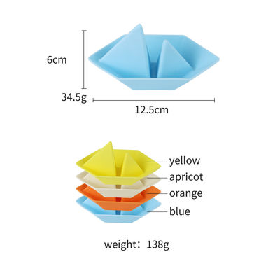 New arrival BPA safe silicone bath boat toys Easy to clean  kids play bath  toys Educational silicone bath boys