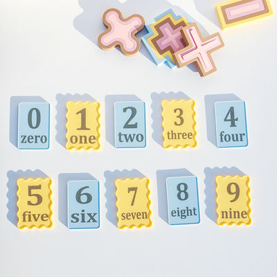 Custom OEM ODM custom silicone toys for babies printed laser number small board 10pcs pack for kids educational toy sets
