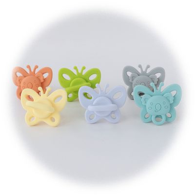 Hot Sell  Baby Use Silicone Bibs Pacifier Silicone Pacifier Baby Use Bpa Free Brustwarze Baby Silicone Shape Pacifier