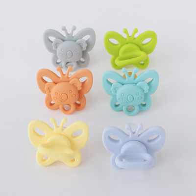 Hot Sell  Baby Use Silicone Bibs Pacifier Silicone Pacifier Baby Use Bpa Free Brustwarze Baby Silicone Shape Pacifier