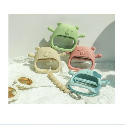 PAISEN Custom Soft Teether Toy Teething Gloves New Born Bpa Free Baby Silicone Teething Mitten for Babies