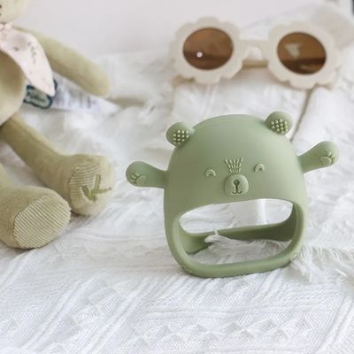 PAISEN Custom Soft Teether Toy Teething Gloves New Born Bpa Free Baby Silicone Teething Mitten for Babies