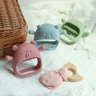 PAISEN Custom Soft Teether Toy Teething Gloves New Born Bpa Free Baby Silicone Teething Mitten for Babies