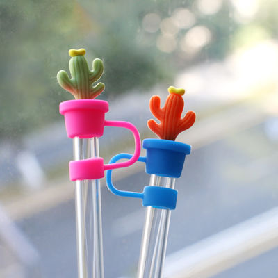 Cactus Straw Stoppers Protector Straw Toppers for Stanley 40 Oz Tumbler with Handle Dust-Proof Straw Caps for Water Bottle