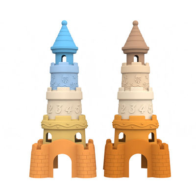 Silicone manufacturer  custom private mold design  and wholesale available design silicone castle tower blocking toys