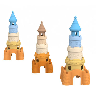 Silicone manufacturer  custom private mold design  and wholesale available design silicone castle tower blocking toys