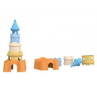 Silicone manufacturer  custom private mold design  and wholesale available design silicone castle tower blocking toys