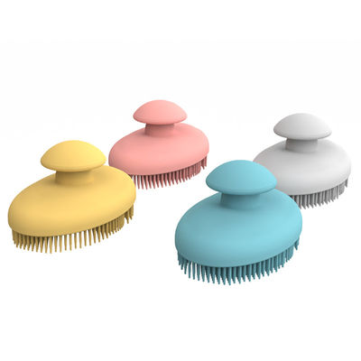 BSCI  Silicone manufacturer  custom soft rubber 100% full silicone brush for pet dog cat bath brush