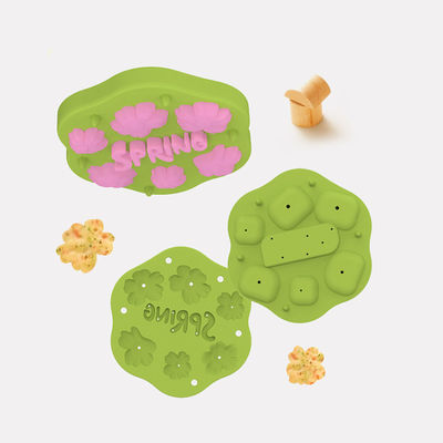 PAISEN Silicone Spring Flower Baby Fruit Food Feeder Breastmilk Popsicle Molds for Teething Relief reezer Tray with Lid