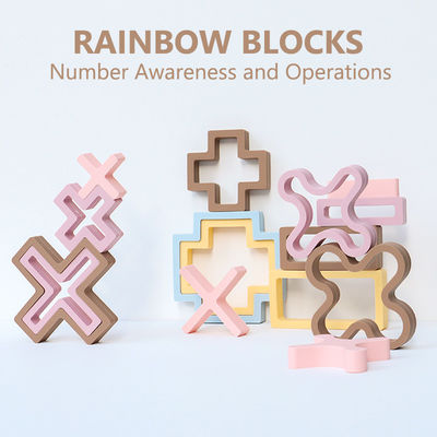 Non-Toxic Unisex Silicone Pre-School Educational Building Blocks Digital Computational Toy Set for Addition Subtraction Learning