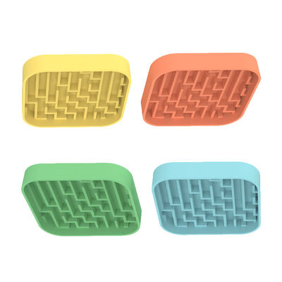 Manufacturer Custom Pet Silicone Lick Mat Pet Dog Cat Slow Feeder Dowl Mat Dog Food Collapsible Bowl Slow Feeder Dowl
