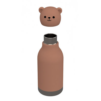 Bear Design Original Custom Food Grade Silicone 304 Stainless Steel Kids Back to School Birthday Water Kid Cups Training Cup