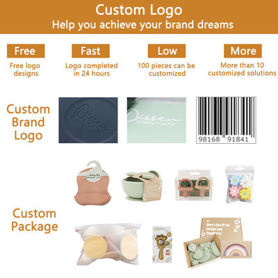 Customize Logo Portable Food Grade Silicone Rectangular Food Container Bento Box With Lid 3 Lattice