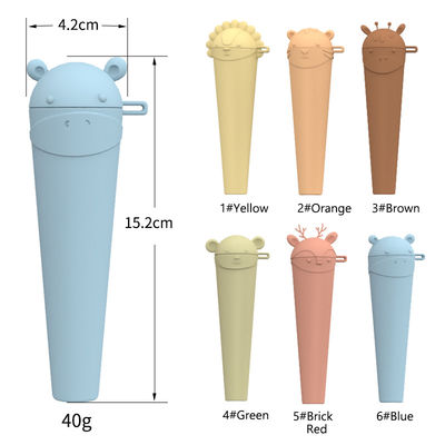 PAISEN Animal Silicone Popsicle Maker BPA Free Reusable Ice Pop Molds Dishwasher Safe Homemade Ice Cream Mold with Sticks
