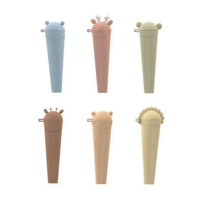 PAISEN Animal Silicone Popsicle Maker BPA Free Reusable Ice Pop Molds Dishwasher Safe Homemade Ice Cream Mold with Sticks
