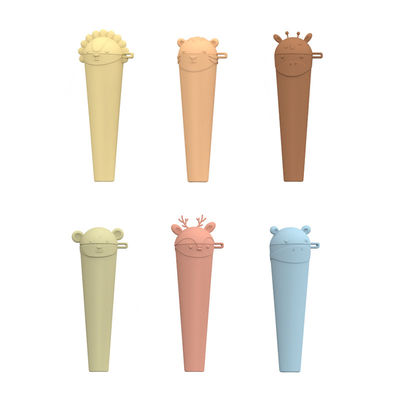 PAISEN Animal Silicone Popsicle Maker BPA Free Reusable Ice Pop Molds Dishwasher Safe Homemade Ice Cream Mold with Sticks
